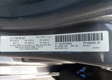 2015 Chrysler 200 S from USA, damaged, VIN 1C3CCCBG4FN648053